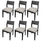 Wood Industrial Restaurant Side Chair Open Back Dining Chair with Black Legs Beige 6 Piece Set Clearhalo ' kitchen&dining_furn' 'Dining Chairs' 'Dining Tables & Seating' 'dining_chair' 'furn' 'furn_dining_chair' 'Furniture' 'furniture_dining_chair' 'Kitchen & Dining Furniture' 'kitchen' 3755344