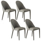 Contemporary Metal Dining Room Chairs Open Back Dining Side Armless Chair for Home Use Light Gray 4 Piece Set Clearhalo ' kitchen&dining_furn' 'Dining Chairs' 'Dining Tables & Seating' 'dining_chair' 'furn' 'furn_dining_chair' 'Furniture' 'furniture_dining_chair' 'Kitchen & Dining Furniture' 'kitchen' 3755354