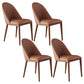 Contemporary Metal Dining Room Chairs Open Back Dining Side Armless Chair for Home Use Coffee 4 Piece Set Clearhalo ' kitchen&dining_furn' 'Dining Chairs' 'Dining Tables & Seating' 'dining_chair' 'furn' 'furn_dining_chair' 'Furniture' 'furniture_dining_chair' 'Kitchen & Dining Furniture' 'kitchen' 3755365