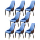 Minimalist Style Upholstered Side Chair Leather Dining Armless Chair for Home Use Sky Blue 8 Piece Set Clearhalo ' kitchen&dining_furn' 'Dining Chairs' 'Dining Tables & Seating' 'dining_chair' 'furn' 'furn_dining_chair' 'Furniture' 'furniture_dining_chair' 'Kitchen & Dining Furniture' 'kitchen' 3755378