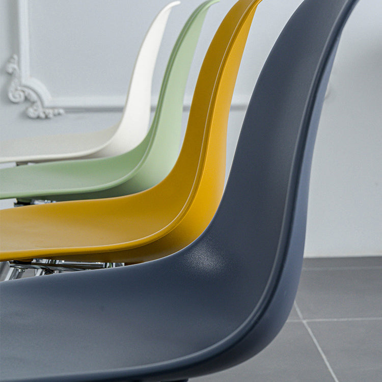 Minimalist Style Solid Back Plastic Chair for Home Use Stackable Armless Side Chair Clearhalo ' kitchen&dining_furn' 'Dining Chairs' 'Dining Tables & Seating' 'dining_chair' 'Furniture' 'furniture_dining_chair' 'Kitchen & Dining Furniture' 'kitchen' 3755406