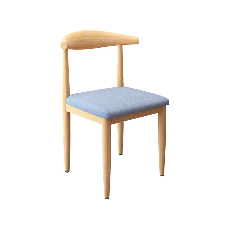 Contemporary Style Metal Chair Set Kitchen Dining Open Back Side Chairs Clearhalo ' kitchen&dining_furn' 'Dining Chairs' 'Dining Tables & Seating' 'dining_chair' 'furn' 'furn_dining_chair' 'Furniture' 'furniture_dining_chair' 'Kitchen & Dining Furniture' 'kitchen' 3755434