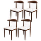 Contemporary Style Metal Chair Set Kitchen Dining Open Back Side Chairs Walnut White 4 Piece Set Clearhalo ' kitchen&dining_furn' 'Dining Chairs' 'Dining Tables & Seating' 'dining_chair' 'furn' 'furn_dining_chair' 'Furniture' 'furniture_dining_chair' 'Kitchen & Dining Furniture' 'kitchen' 3755456