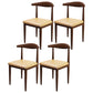 Contemporary Style Metal Chair Set Kitchen Dining Open Back Side Chairs Walnut Beige 4 Piece Set Clearhalo ' kitchen&dining_furn' 'Dining Chairs' 'Dining Tables & Seating' 'dining_chair' 'furn' 'furn_dining_chair' 'Furniture' 'furniture_dining_chair' 'Kitchen & Dining Furniture' 'kitchen' 3755462