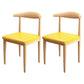 Contemporary Style Metal Chair Set Kitchen Dining Open Back Side Chairs Natural Gold 2 Piece Set Clearhalo ' kitchen&dining_furn' 'Dining Chairs' 'Dining Tables & Seating' 'dining_chair' 'furn' 'furn_dining_chair' 'Furniture' 'furniture_dining_chair' 'Kitchen & Dining Furniture' 'kitchen' 3755473