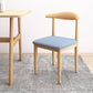 Contemporary Style Metal Chair Set Kitchen Dining Open Back Side Chairs Natural Blue 1 Piece Clearhalo ' kitchen&dining_furn' 'Dining Chairs' 'Dining Tables & Seating' 'dining_chair' 'furn' 'furn_dining_chair' 'Furniture' 'furniture_dining_chair' 'Kitchen & Dining Furniture' 'kitchen' 3755481