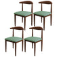 Contemporary Style Metal Chair Set Kitchen Dining Open Back Side Chairs Walnut Turquoise 4 Piece Set Clearhalo ' kitchen&dining_furn' 'Dining Chairs' 'Dining Tables & Seating' 'dining_chair' 'furn' 'furn_dining_chair' 'Furniture' 'furniture_dining_chair' 'Kitchen & Dining Furniture' 'kitchen' 3755507
