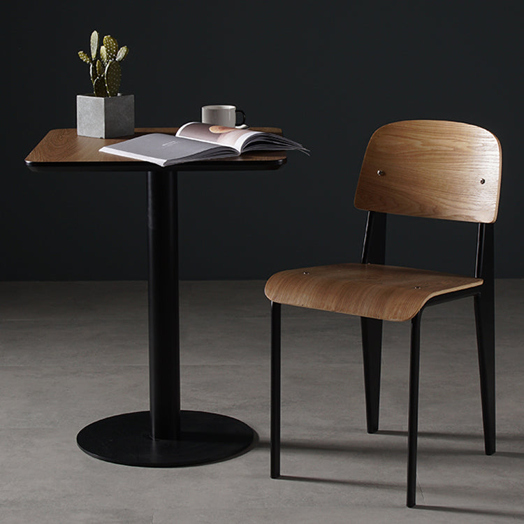 Industrial Style Metal Legs Dining Chairs Open Back Dining Side Chair for Home Clearhalo ' kitchen&dining_furn' 'Dining Chairs' 'Dining Tables & Seating' 'dining_chair' 'Furniture' 'furniture_dining_chair' 'Kitchen & Dining Furniture' 'kitchen' 3755510