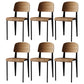 Industrial Style Metal Legs Dining Chairs Open Back Dining Side Chair for Home Black Set of 6 Clearhalo ' kitchen&dining_furn' 'Dining Chairs' 'Dining Tables & Seating' 'dining_chair' 'Furniture' 'furniture_dining_chair' 'Kitchen & Dining Furniture' 'kitchen' 3755513