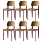 Industrial Style Metal Legs Dining Chairs Open Back Dining Side Chair for Home Red Set of 6 Clearhalo ' kitchen&dining_furn' 'Dining Chairs' 'Dining Tables & Seating' 'dining_chair' 'Furniture' 'furniture_dining_chair' 'Kitchen & Dining Furniture' 'kitchen' 3755525