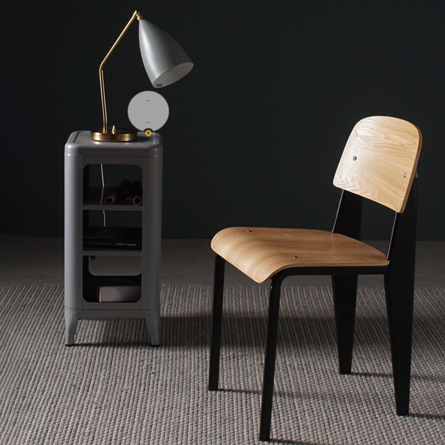 Industrial Style Metal Legs Dining Chairs Open Back Dining Side Chair for Home Clearhalo ' kitchen&dining_furn' 'Dining Chairs' 'Dining Tables & Seating' 'dining_chair' 'Furniture' 'furniture_dining_chair' 'Kitchen & Dining Furniture' 'kitchen' 3755530