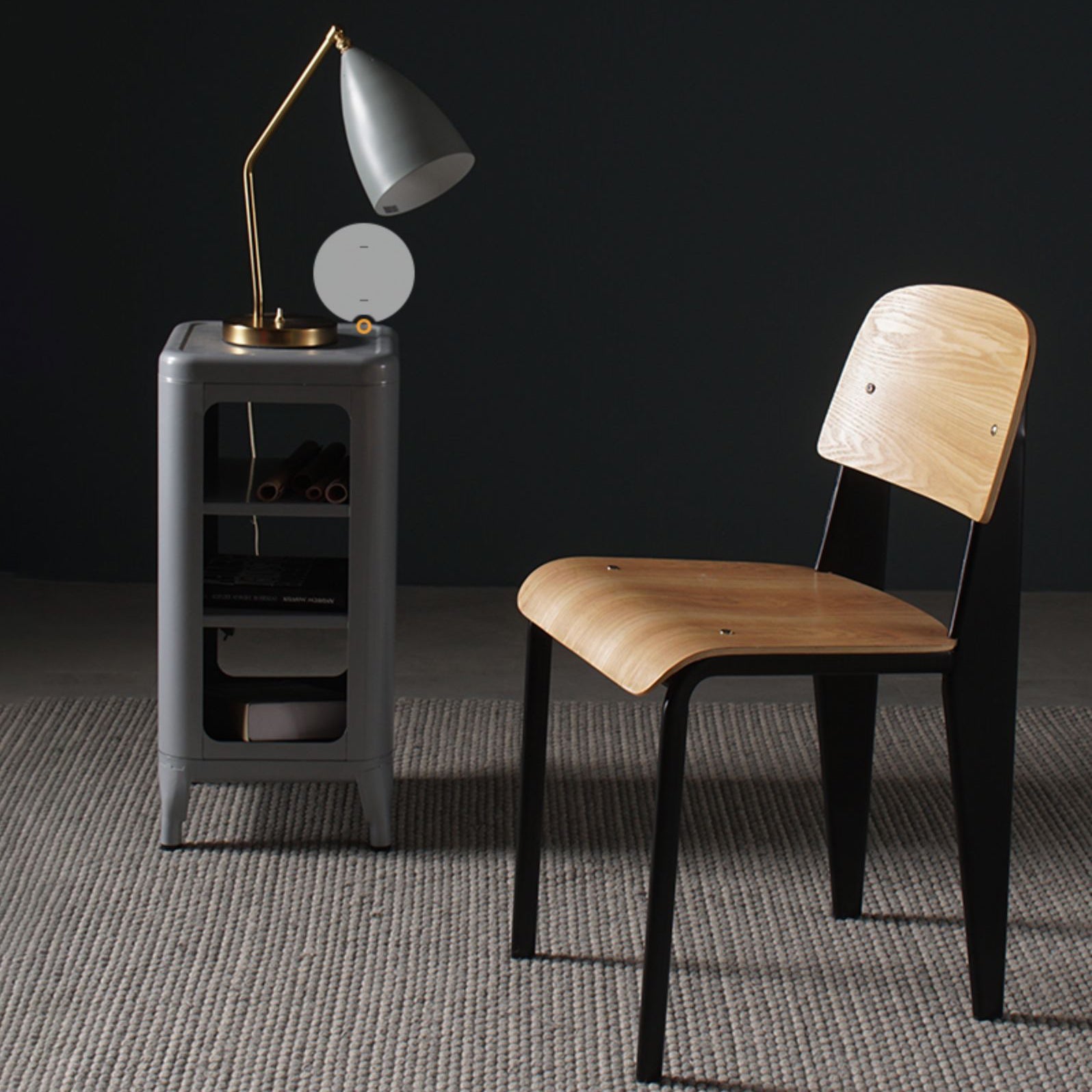 Industrial Style Metal Legs Dining Chairs Open Back Dining Side Chair for Home Clearhalo ' kitchen&dining_furn' 'Dining Chairs' 'Dining Tables & Seating' 'dining_chair' 'Furniture' 'furniture_dining_chair' 'Kitchen & Dining Furniture' 'kitchen' 3755530