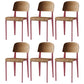 Industrial Style Metal Legs Dining Chairs Open Back Dining Side Chair for Home Pink Set of 6 Clearhalo ' kitchen&dining_furn' 'Dining Chairs' 'Dining Tables & Seating' 'dining_chair' 'Furniture' 'furniture_dining_chair' 'Kitchen & Dining Furniture' 'kitchen' 3755531