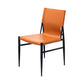Contemporary Style Leather Dining Chair Solid Back Armless Chairs for Home Clearhalo ' kitchen&dining_furn' 'Dining Chairs' 'Dining Tables & Seating' 'dining_chair' 'furn' 'furn_dining_chair' 'Furniture' 'furniture_dining_chair' 'Kitchen & Dining Furniture' 'kitchen' 3755573