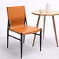 Contemporary Style Leather Dining Chair Solid Back Armless Chairs for Home Clearhalo ' kitchen&dining_furn' 'Dining Chairs' 'Dining Tables & Seating' 'dining_chair' 'furn' 'furn_dining_chair' 'Furniture' 'furniture_dining_chair' 'Kitchen & Dining Furniture' 'kitchen' 3755586