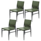 Contemporary Style Leather Dining Chair Solid Back Armless Chairs for Home Blackish Green 4 Piece Set Clearhalo ' kitchen&dining_furn' 'Dining Chairs' 'Dining Tables & Seating' 'dining_chair' 'furn' 'furn_dining_chair' 'Furniture' 'furniture_dining_chair' 'Kitchen & Dining Furniture' 'kitchen' 3755602