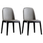 Leather Industrial Restaurant Side Chair Matte Finish Parsons Dining Side Chair Light Gray 2 Piece Set Black Clearhalo ' kitchen&dining_furn' 'Dining Chairs' 'Dining Tables & Seating' 'dining_chair' 'furn' 'furn_dining_chair' 'Furniture' 'furniture_dining_chair' 'Kitchen & Dining Furniture' 'kitchen' 3755648