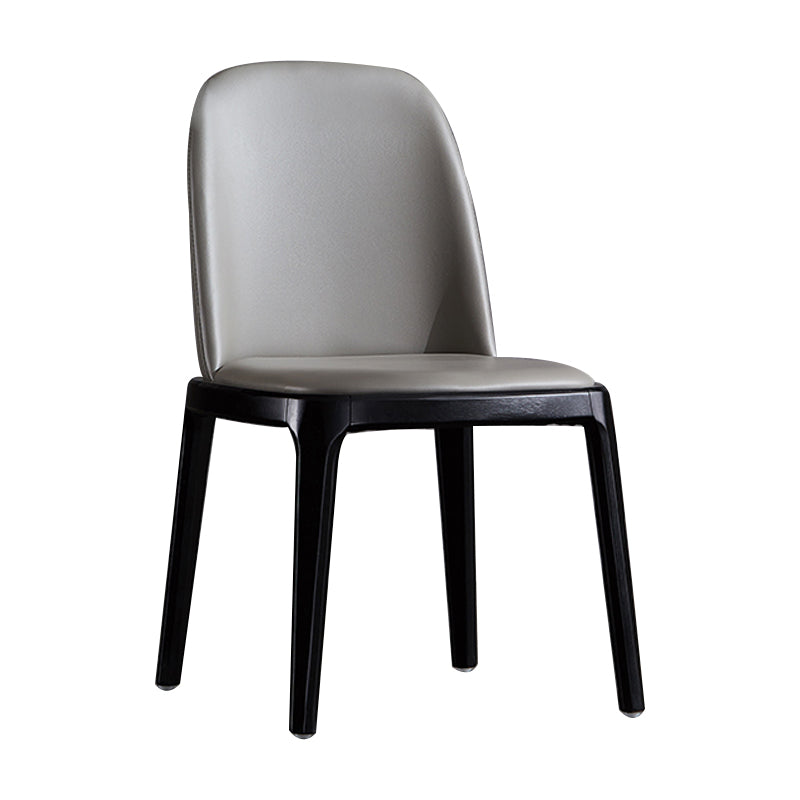 Leather Industrial Restaurant Side Chair Matte Finish Parsons Dining Side Chair Clearhalo ' kitchen&dining_furn' 'Dining Chairs' 'Dining Tables & Seating' 'dining_chair' 'furn' 'furn_dining_chair' 'Furniture' 'furniture_dining_chair' 'Kitchen & Dining Furniture' 'kitchen' 3755650