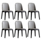 Leather Industrial Restaurant Side Chair Matte Finish Parsons Dining Side Chair Light Gray 6 Piece Set Black Clearhalo ' kitchen&dining_furn' 'Dining Chairs' 'Dining Tables & Seating' 'dining_chair' 'furn' 'furn_dining_chair' 'Furniture' 'furniture_dining_chair' 'Kitchen & Dining Furniture' 'kitchen' 3755652