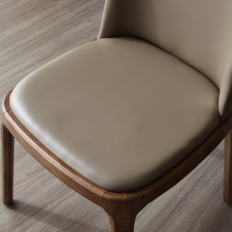 Leather Industrial Restaurant Side Chair Matte Finish Parsons Dining Side Chair Clearhalo ' kitchen&dining_furn' 'Dining Chairs' 'Dining Tables & Seating' 'dining_chair' 'furn' 'furn_dining_chair' 'Furniture' 'furniture_dining_chair' 'Kitchen & Dining Furniture' 'kitchen' 3755653