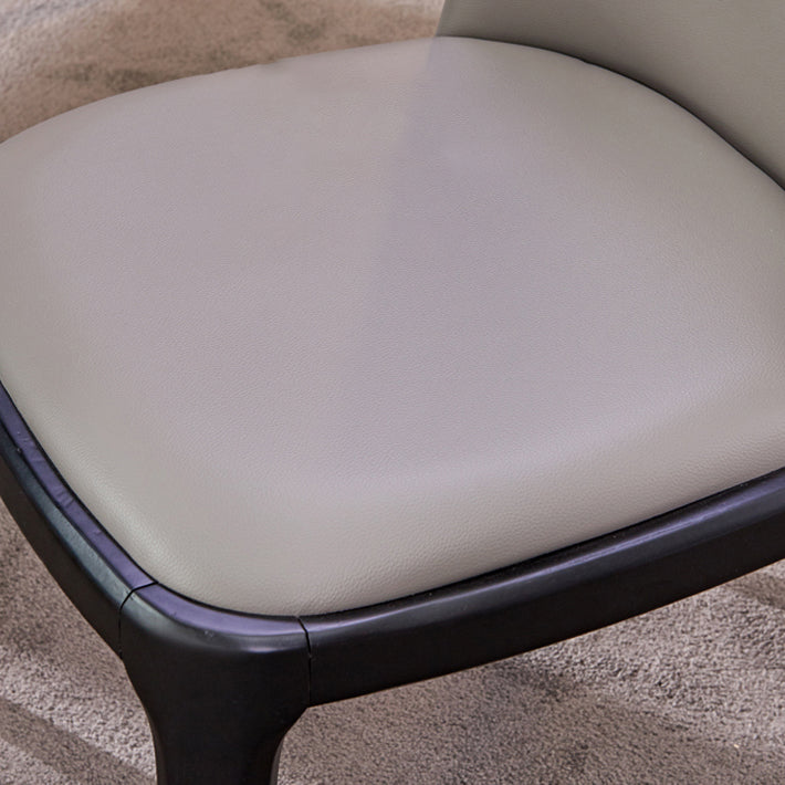 Leather Industrial Restaurant Side Chair Matte Finish Parsons Dining Side Chair Clearhalo ' kitchen&dining_furn' 'Dining Chairs' 'Dining Tables & Seating' 'dining_chair' 'furn' 'furn_dining_chair' 'Furniture' 'furniture_dining_chair' 'Kitchen & Dining Furniture' 'kitchen' 3755659