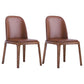 Leather Industrial Restaurant Side Chair Matte Finish Parsons Dining Side Chair Dark Coffee 2 Piece Set Walnut Clearhalo ' kitchen&dining_furn' 'Dining Chairs' 'Dining Tables & Seating' 'dining_chair' 'furn' 'furn_dining_chair' 'Furniture' 'furniture_dining_chair' 'Kitchen & Dining Furniture' 'kitchen' 3755672