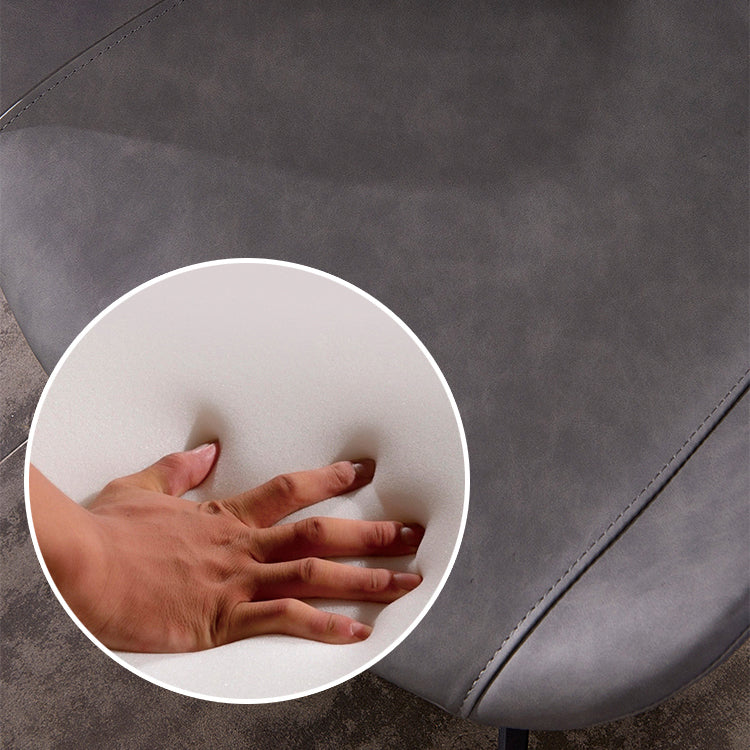 Industrial Style Leather Dining Chairs Solid Back Armless Side Chairs for Home Use Clearhalo ' kitchen&dining_furn' 'Dining Chairs' 'Dining Tables & Seating' 'dining_chair' 'furn' 'furn_dining_chair' 'Furniture' 'furniture_dining_chair' 'Kitchen & Dining Furniture' 'kitchen' 3755789