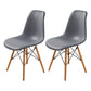 Contemporary Indoor-Outdoor Plastic Side Chair Dining Room Armless Solid Back Chair Grey Set of 2 Clearhalo ' kitchen&dining_furn' 'Dining Chairs' 'Dining Tables & Seating' 'dining_chair' 'Furniture' 'furniture_dining_chair' 'Kitchen & Dining Furniture' 'kitchen' 3755854