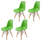 Contemporary Indoor-Outdoor Plastic Side Chair Dining Room Armless Solid Back Chair Light Green Set of 4 Clearhalo ' kitchen&dining_furn' 'Dining Chairs' 'Dining Tables & Seating' 'dining_chair' 'Furniture' 'furniture_dining_chair' 'Kitchen & Dining Furniture' 'kitchen' 3755861