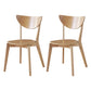 Open Back Armless Dining Chairs Stackable Side Dining Chairs with Wood Legs Wood 2 Piece Set Clearhalo ' kitchen&dining_furn' 'Dining Chairs' 'Dining Tables & Seating' 'dining_chair' 'furn' 'furn_dining_chair' 'Furniture' 'furniture_dining_chair' 'Kitchen & Dining Furniture' 'kitchen' 3755865