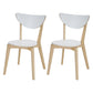Open Back Armless Dining Chairs Stackable Side Dining Chairs with Wood Legs White-Wood 2 Piece Set Clearhalo ' kitchen&dining_furn' 'Dining Chairs' 'Dining Tables & Seating' 'dining_chair' 'furn' 'furn_dining_chair' 'Furniture' 'furniture_dining_chair' 'Kitchen & Dining Furniture' 'kitchen' 3755877