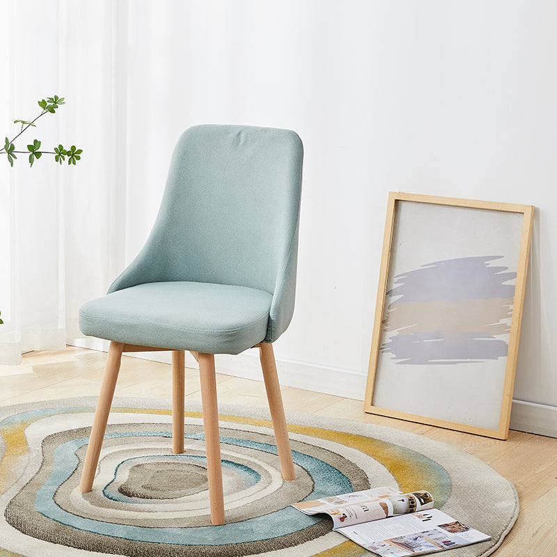 Home Scandinavian Side Chair Swivel Parsons Back Wood Dining Room Chair Set Clearhalo ' kitchen&dining_furn' 'Dining Chairs' 'Dining Tables & Seating' 'dining_chair' 'furn' 'furn_dining_chair' 'Furniture' 'furniture_dining_chair' 'Kitchen & Dining Furniture' 'kitchen' 3755891