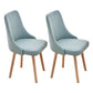 Home Scandinavian Side Chair Swivel Parsons Back Wood Dining Room Chair Set Blue 2 Piece Set Clearhalo ' kitchen&dining_furn' 'Dining Chairs' 'Dining Tables & Seating' 'dining_chair' 'furn' 'furn_dining_chair' 'Furniture' 'furniture_dining_chair' 'Kitchen & Dining Furniture' 'kitchen' 3755892