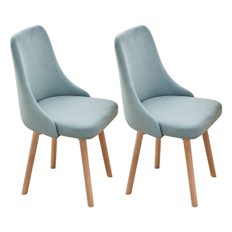 Home Scandinavian Side Chair Swivel Parsons Back Wood Dining Room Chair Set Blue 2 Piece Set Clearhalo ' kitchen&dining_furn' 'Dining Chairs' 'Dining Tables & Seating' 'dining_chair' 'furn' 'furn_dining_chair' 'Furniture' 'furniture_dining_chair' 'Kitchen & Dining Furniture' 'kitchen' 3755892