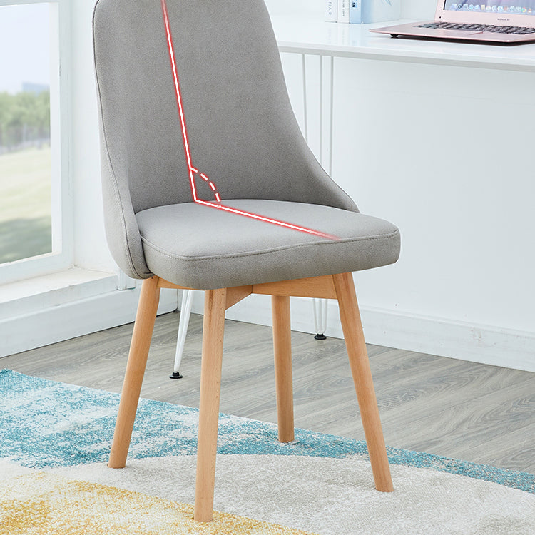 Home Scandinavian Side Chair Swivel Parsons Back Wood Dining Room Chair Set Clearhalo ' kitchen&dining_furn' 'Dining Chairs' 'Dining Tables & Seating' 'dining_chair' 'furn' 'furn_dining_chair' 'Furniture' 'furniture_dining_chair' 'Kitchen & Dining Furniture' 'kitchen' 3755902