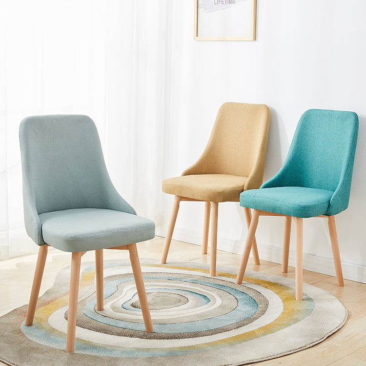 Home Scandinavian Side Chair Swivel Parsons Back Wood Dining Room Chair Set Clearhalo ' kitchen&dining_furn' 'Dining Chairs' 'Dining Tables & Seating' 'dining_chair' 'furn' 'furn_dining_chair' 'Furniture' 'furniture_dining_chair' 'Kitchen & Dining Furniture' 'kitchen' 3755909