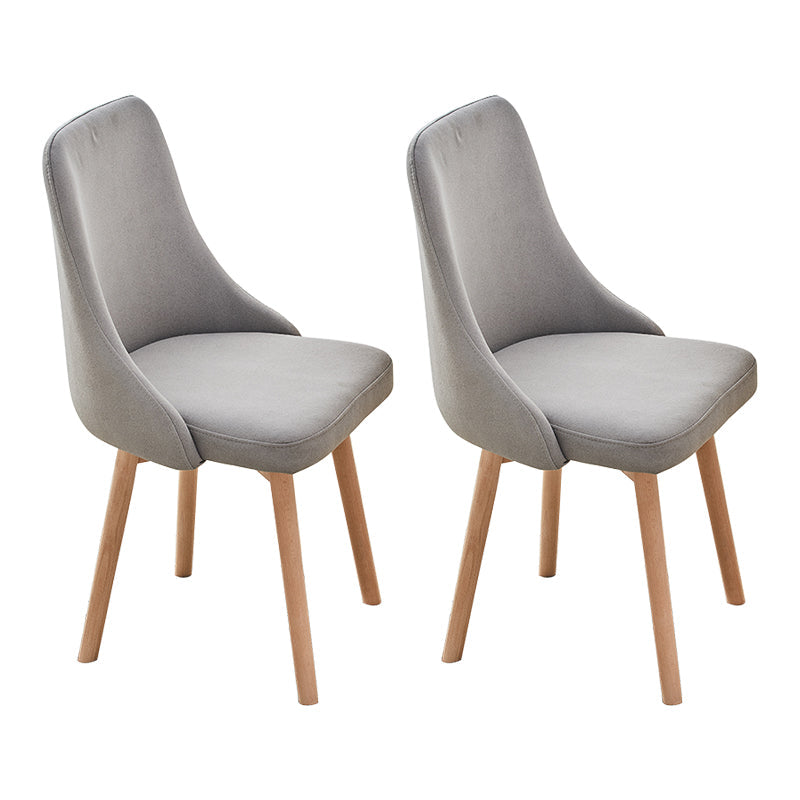 Home Scandinavian Side Chair Swivel Parsons Back Wood Dining Room Chair Set Grey 2 Piece Set Clearhalo ' kitchen&dining_furn' 'Dining Chairs' 'Dining Tables & Seating' 'dining_chair' 'furn' 'furn_dining_chair' 'Furniture' 'furniture_dining_chair' 'Kitchen & Dining Furniture' 'kitchen' 3755920