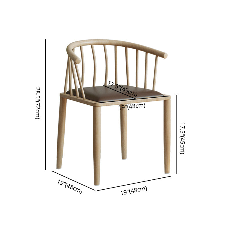 Contemporary Metal Dining Room Chairs Upholstered Armchair for Home Use Clearhalo ' kitchen&dining_furn' 'Dining Chairs' 'Dining Tables & Seating' 'dining_chair' 'furn' 'furn_dining_chair' 'Furniture' 'furniture_dining_chair' 'Kitchen & Dining Furniture' 'kitchen' 3755942
