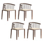 Contemporary Metal Dining Room Chairs Upholstered Armchair for Home Use Beige 4 Piece Set Walnut Clearhalo ' kitchen&dining_furn' 'Dining Chairs' 'Dining Tables & Seating' 'dining_chair' 'furn' 'furn_dining_chair' 'Furniture' 'furniture_dining_chair' 'Kitchen & Dining Furniture' 'kitchen' 3755951