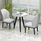 European Glam Style Metal Chairs Kitchen Dining Room Wingback Side Chair Set Clearhalo ' kitchen&dining_furn' 'Dining Chairs' 'Dining Tables & Seating' 'dining_chair' 'furn' 'furn_dining_chair' 'Furniture' 'furniture_dining_chair' 'Kitchen & Dining Furniture' 'kitchen' 3755968