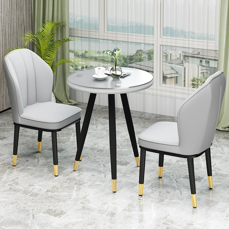 European Glam Style Metal Chairs Kitchen Dining Room Wingback Side Chair Set Clearhalo ' kitchen&dining_furn' 'Dining Chairs' 'Dining Tables & Seating' 'dining_chair' 'furn' 'furn_dining_chair' 'Furniture' 'furniture_dining_chair' 'Kitchen & Dining Furniture' 'kitchen' 3755968