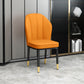 European Glam Style Metal Chairs Kitchen Dining Room Wingback Side Chair Set Yellow 1 Piece Clearhalo ' kitchen&dining_furn' 'Dining Chairs' 'Dining Tables & Seating' 'dining_chair' 'furn' 'furn_dining_chair' 'Furniture' 'furniture_dining_chair' 'Kitchen & Dining Furniture' 'kitchen' 3755986