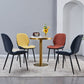 Home Scandinavian Side Chair Upholstered Solid Back Metal Dining Room Chair Clearhalo ' kitchen&dining_furn' 'Dining Chairs' 'Dining Tables & Seating' 'dining_chair' 'furn' 'furn_dining_chair' 'Furniture' 'furniture_dining_chair' 'Kitchen & Dining Furniture' 'kitchen' 3756010