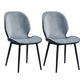 Home Scandinavian Side Chair Upholstered Solid Back Metal Dining Room Chair Green 2 Piece Set Clearhalo ' kitchen&dining_furn' 'Dining Chairs' 'Dining Tables & Seating' 'dining_chair' 'furn' 'furn_dining_chair' 'Furniture' 'furniture_dining_chair' 'Kitchen & Dining Furniture' 'kitchen' 3756023