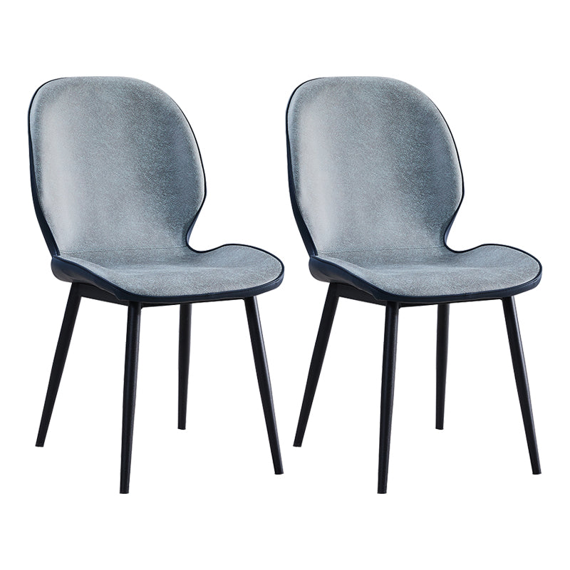 Home Scandinavian Side Chair Upholstered Solid Back Metal Dining Room Chair Green 2 Piece Set Clearhalo ' kitchen&dining_furn' 'Dining Chairs' 'Dining Tables & Seating' 'dining_chair' 'furn' 'furn_dining_chair' 'Furniture' 'furniture_dining_chair' 'Kitchen & Dining Furniture' 'kitchen' 3756023