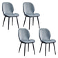 Home Scandinavian Side Chair Upholstered Solid Back Metal Dining Room Chair Green 4 Piece Set Clearhalo ' kitchen&dining_furn' 'Dining Chairs' 'Dining Tables & Seating' 'dining_chair' 'furn' 'furn_dining_chair' 'Furniture' 'furniture_dining_chair' 'Kitchen & Dining Furniture' 'kitchen' 3756026