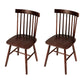 Rustic Style Armless Dining Chairs Beech Slat Back Side Chair with Wood Legs Brown-Black 2 Piece Set Clearhalo ' kitchen&dining_furn' 'Dining Chairs' 'Dining Tables & Seating' 'dining_chair' 'furn' 'furn_dining_chair' 'Furniture' 'furniture_dining_chair' 'Kitchen & Dining Furniture' 'kitchen' 3756036