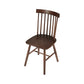 Rustic Style Armless Dining Chairs Beech Slat Back Side Chair with Wood Legs Dark Wood 1 Piece Clearhalo ' kitchen&dining_furn' 'Dining Chairs' 'Dining Tables & Seating' 'dining_chair' 'furn' 'furn_dining_chair' 'Furniture' 'furniture_dining_chair' 'Kitchen & Dining Furniture' 'kitchen' 3756040