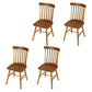 Rustic Style Armless Dining Chairs Beech Slat Back Side Chair with Wood Legs Light Wood 4 Piece Set Clearhalo ' kitchen&dining_furn' 'Dining Chairs' 'Dining Tables & Seating' 'dining_chair' 'furn' 'furn_dining_chair' 'Furniture' 'furniture_dining_chair' 'Kitchen & Dining Furniture' 'kitchen' 3756050