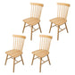 Rustic Style Armless Dining Chairs Beech Slat Back Side Chair with Wood Legs Wood 4 Piece Set Clearhalo ' kitchen&dining_furn' 'Dining Chairs' 'Dining Tables & Seating' 'dining_chair' 'furn' 'furn_dining_chair' 'Furniture' 'furniture_dining_chair' 'Kitchen & Dining Furniture' 'kitchen' 3756053